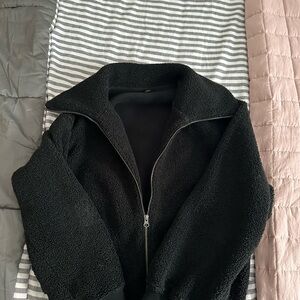 Uniqlo Black Teddy Jacket